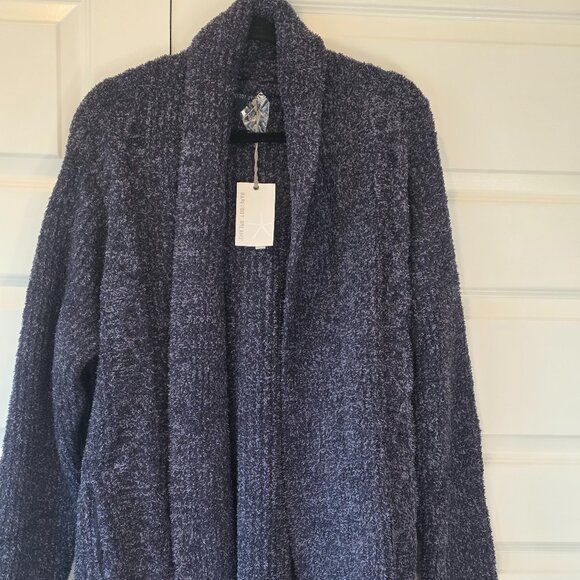NWT: Barefoot Dreams Cozychic Cabin Cable Cardigan - Picture 4 of 6